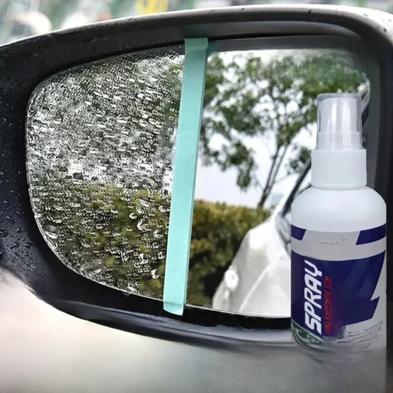 Spray repelente de água para vidro do carro, Anti Rain Coating, Líquido hidrofóbico, Máscara de