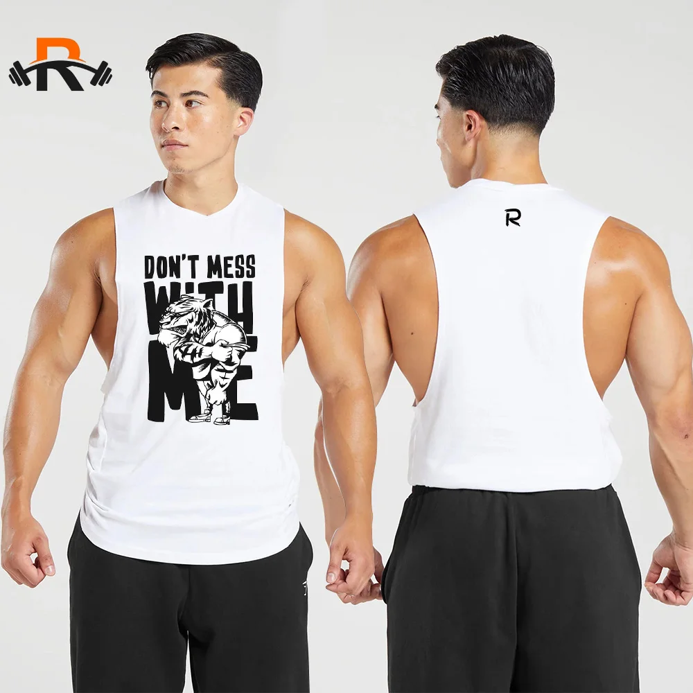 Men's Sleeveless Shirt Fitness Equipment Tank Top Men's Muscle Fitness T-Shirt Breathable Cool Tank Top Running Sweatshirt