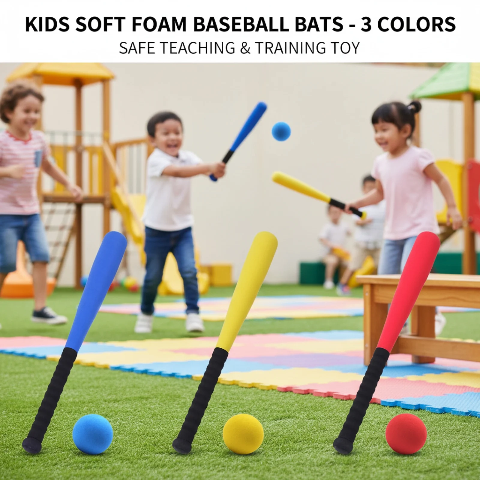 Kids Foam Baseball Bat and Bal - Kids Indoor Outdoor Games recension och pris