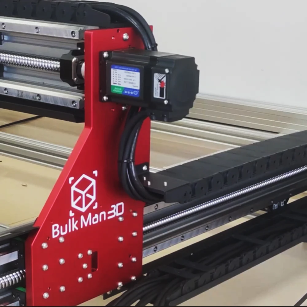 BulkMan3D OXMAN CNC Router Mechanical Kit with SFU1610 Ball Screws Linear Rails, Optional 4PCS 2.2Nm Open-Loop Stepper Motors