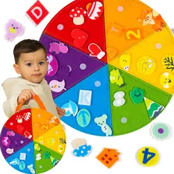 Busy Board for Toddlers Montessori Colors Sorting Sensory Board Animal Shapes Cognition Early Educational Toys Fine Motor Toys