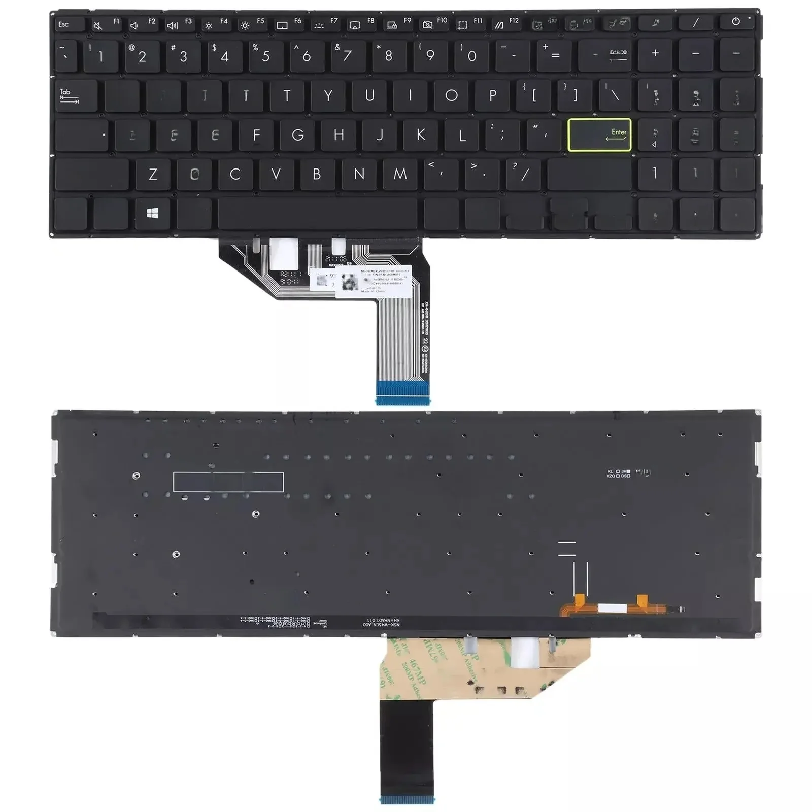 Klawiatura dla Asus Vivobook S15 X513 D513 S513 M513 F513 K513 R513 US — zdjęcie 2