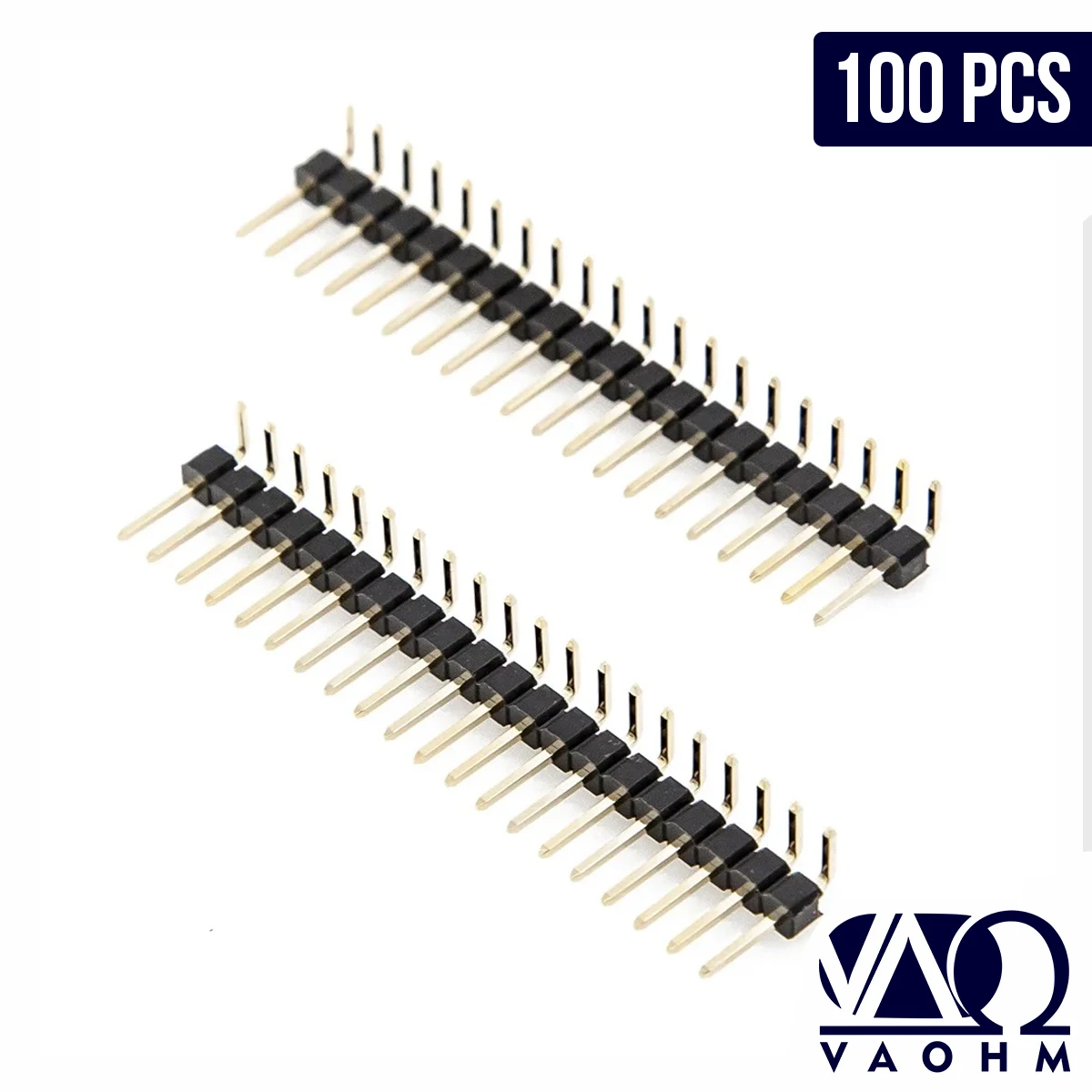 2.54MM RIGHT ANGLE PIN HEADER (90°) 100PCS 16P/17P/18P/20P/25P