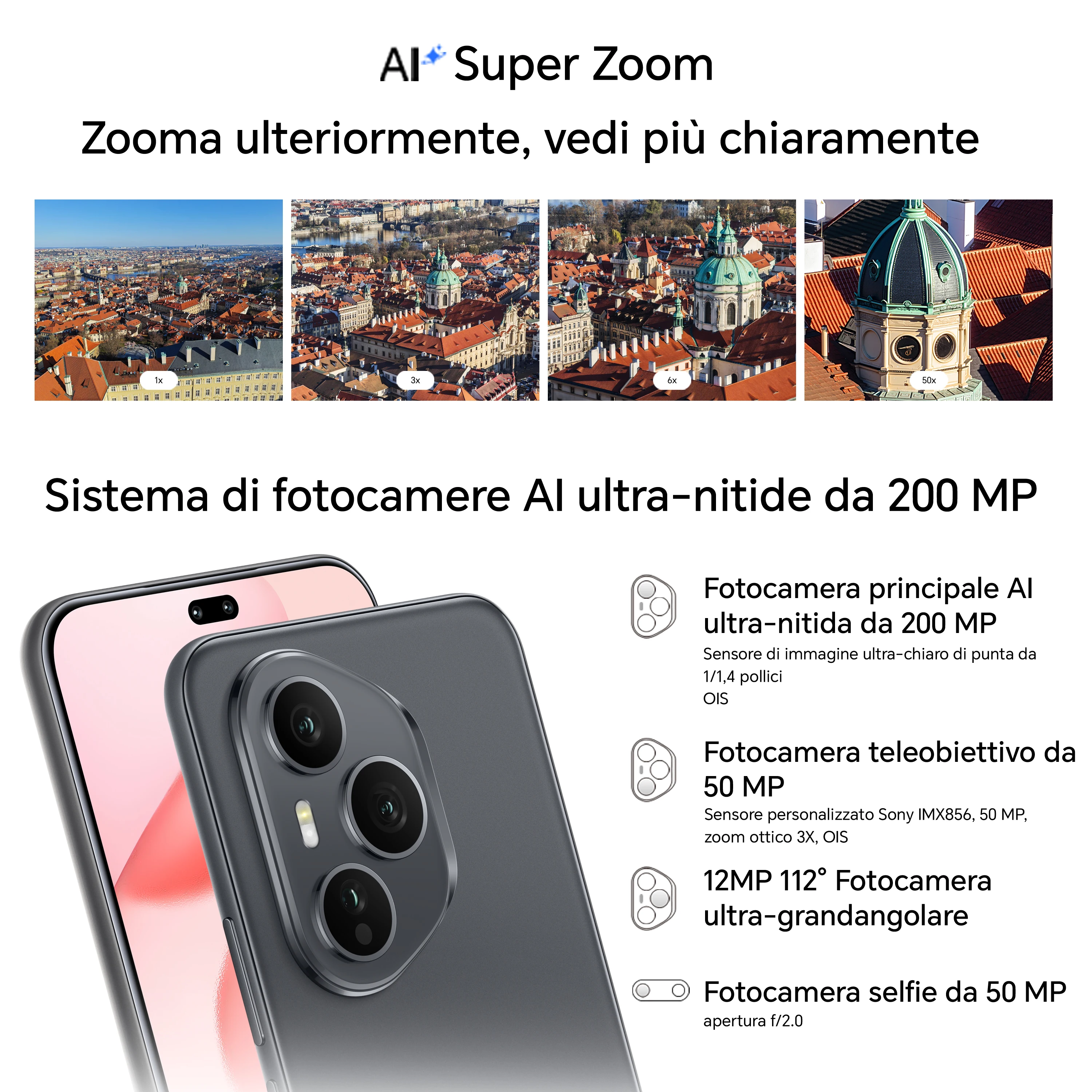 Teléfono Inteligente HONOR 400 Pro 5G con 12 GB de RAM y 512 GB de ROM, Cámara IA Ultraclara de 200 MP, Pantalla AMOLED de 6.7 Pulgadas con Eye Comfort, Teléfono Móvil con Snapdragon 8 Gen 3, Doble SIM NFC, 5300 mAh 4