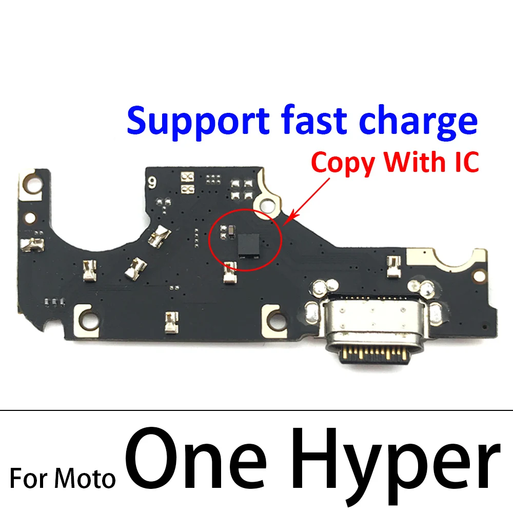 For Motorola For Moto One Hyper Macro Fusion Plus Action Vision USB Charge Port Dock Connector Charging Board Flex Cable