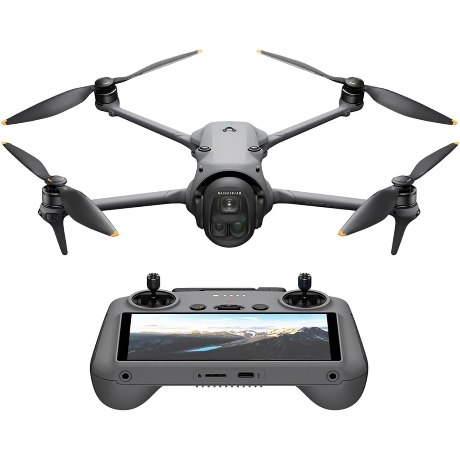 DJI Mavic 4 Pro Flagship Drone with DJI RC 2 Controller, Hasselblad Triple Camera, 4/3 CMOS Sensor, 100MP Imaging, 30km Transmission