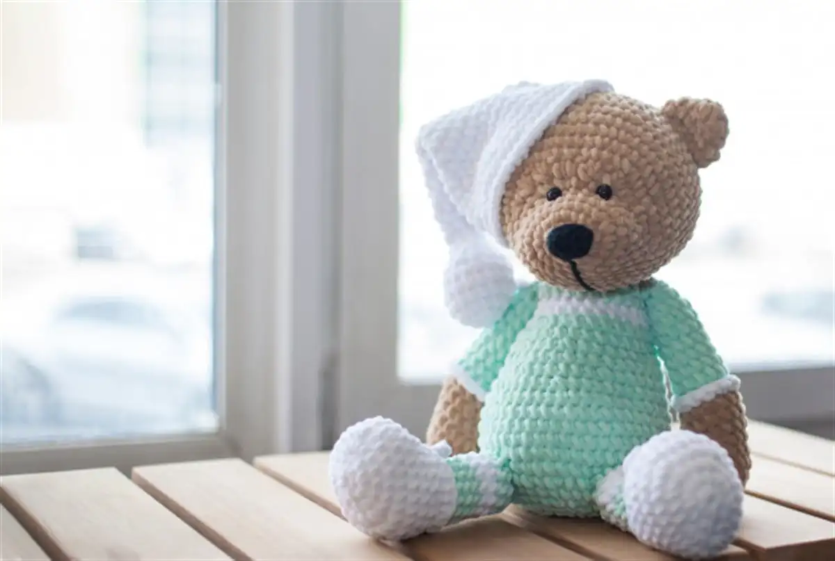 

Handmade Cute Bear Amigurumi Toy 23 cm