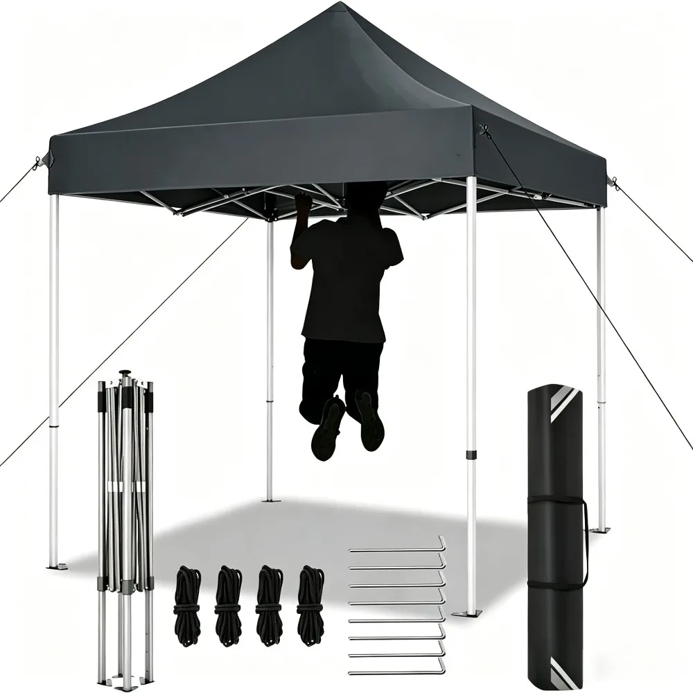 Gazebo Plegable para Jardín de 3/2 Metros, Pérgola con Trípode, Altura Ajustable, Protección UV, Carpa de Jardín Impermeable, Refugio Solar