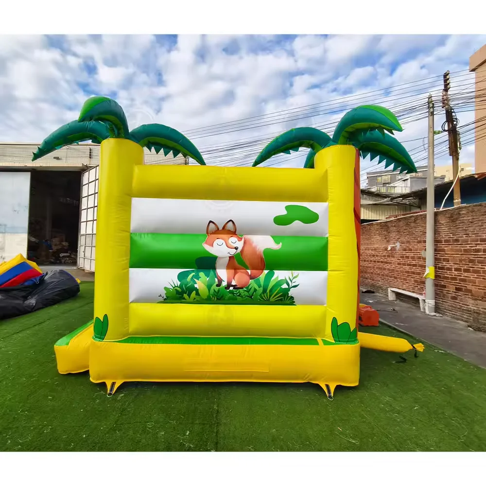 Commercial PVC Inflatable Outdoor Jungle Bounce House Adult Kids Jumper Bouncer Castle House For Rental  Family Backyard  Party