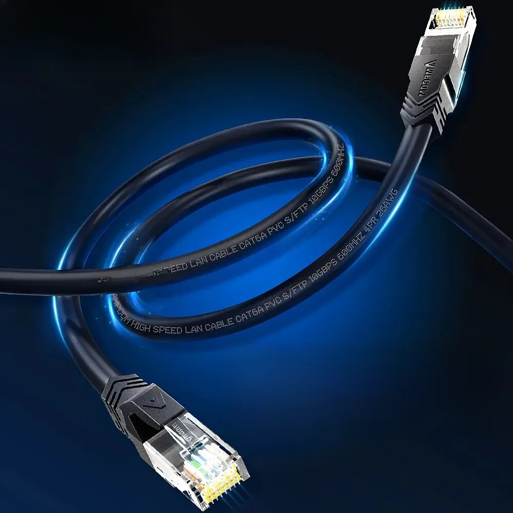 AMPCOM-Câble réseau ultra-flexible, réseau ultra-doux 10Gbps RJ45 Cat6a Ethernet LAN, RJ45 haute vitesse pour modem routeur PC