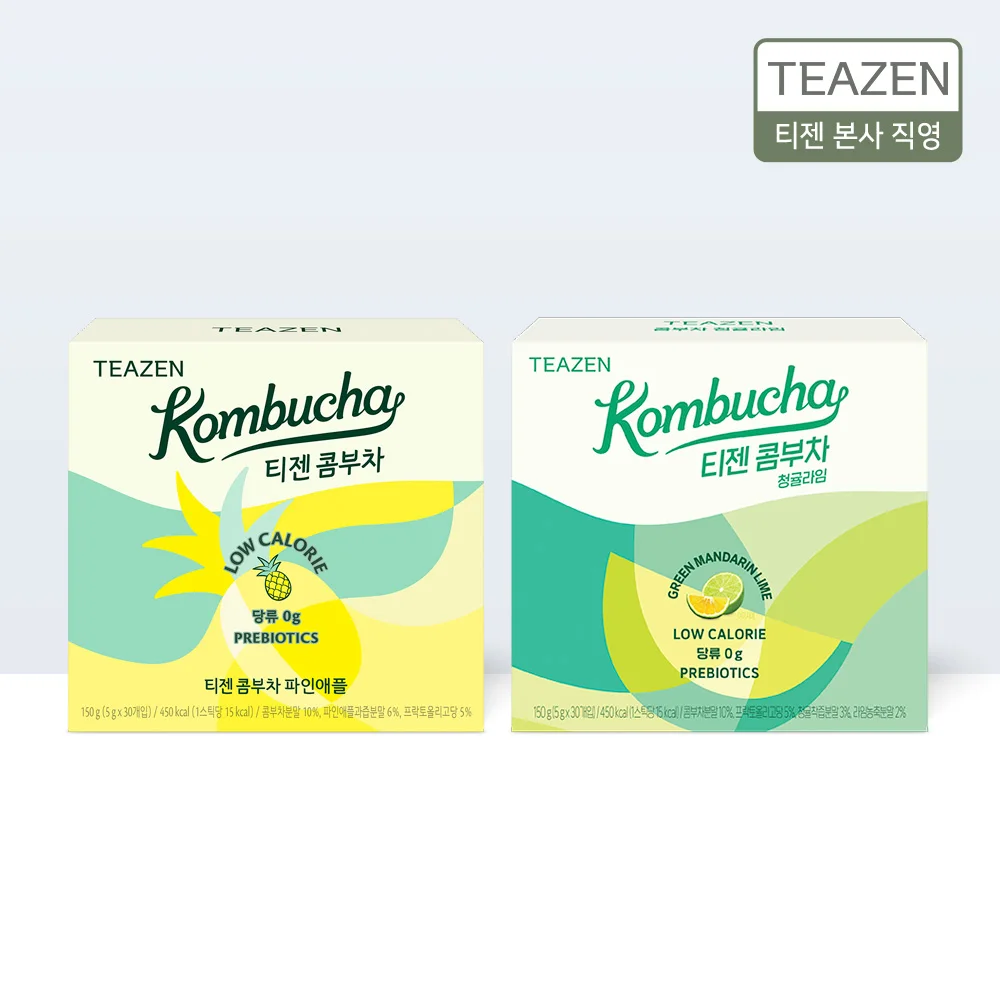 [1 + 1] Tizen Kom Bucha pineapple 30 stick + Tangerine lime 30 stick