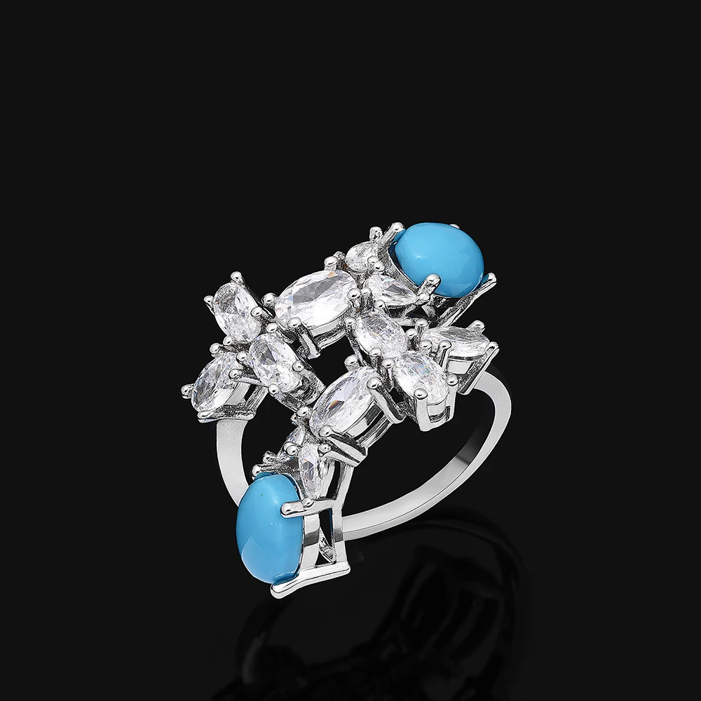 

Новинка 2023 года, жемчужное ожерелье с кубическим цирконием, серьги, набор из 4 женских свадебных украшений с цирконием, Дубай, свадебный комплект украшений, подарок