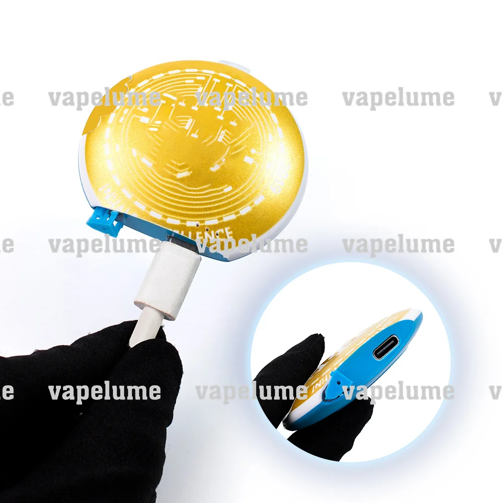 Empty Electric Disposable Vape Pen 1ML Double Chambers Cookie Blue MUHA 2ML Turn Tiny White Vapor Device Rechargeable Machine view 3