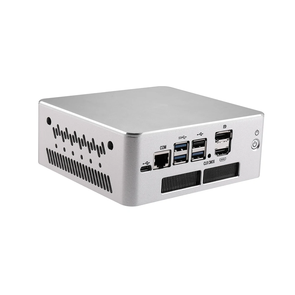 HUNSN Micro apparecchio firewall, Mini PC, PFSense, Mikrotik, OPNsense, VPN, PC router, Pentium 8505/U300, RS54,6LAN, DP, HDMI, con ventola