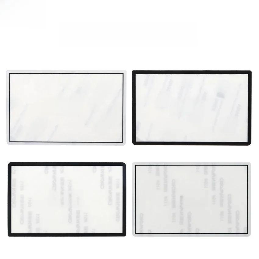 YuXi Obere Bildschirmobjektivabdeckung aus Kunststoff und Glas für das neue 3DS-Oberseiten-LCD-Displayschutzpanel mit Klebstoff