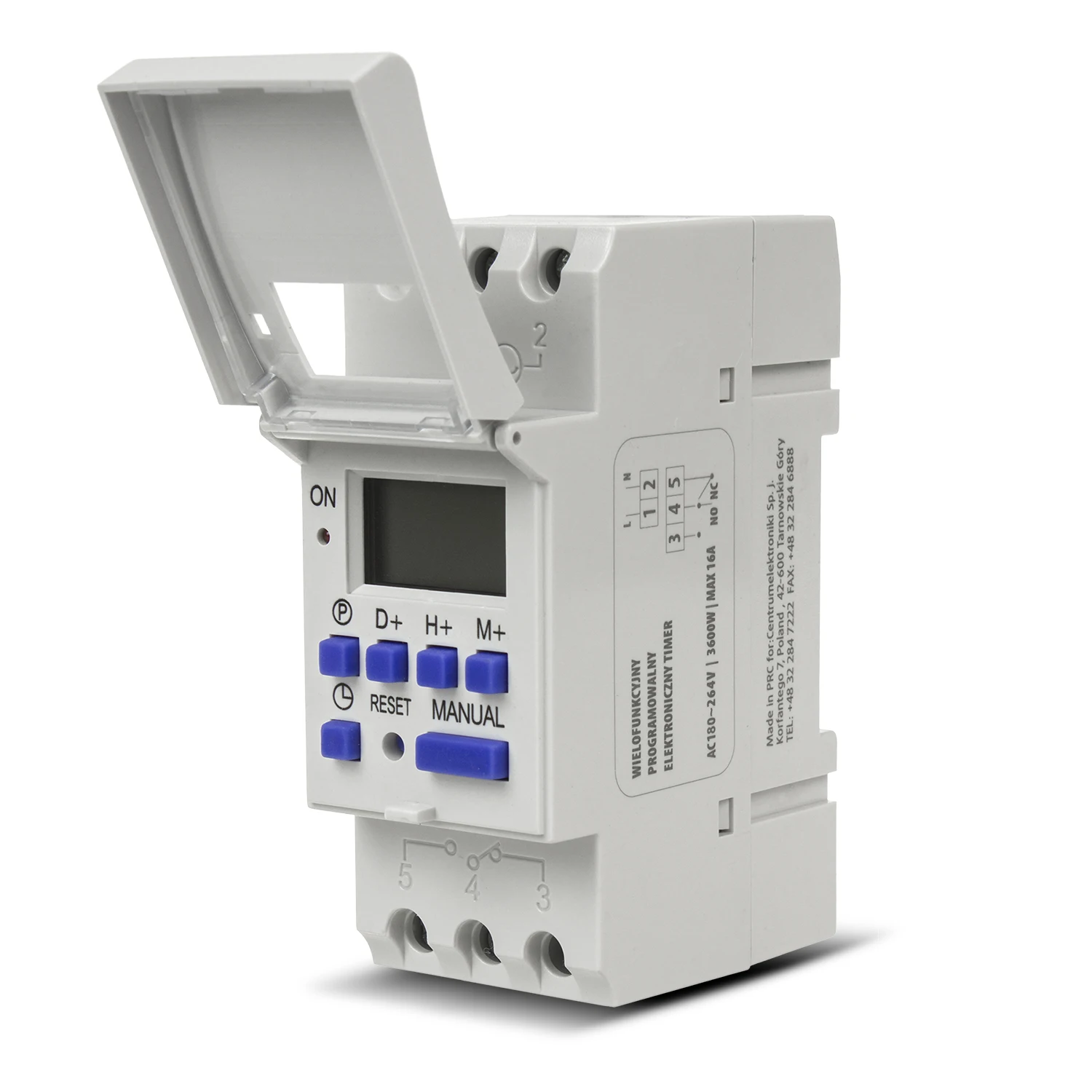 Switch timer programmeur-digitale timer voor DIN-bus GreenBlue GB104 16 programma's Max. 240 programma's