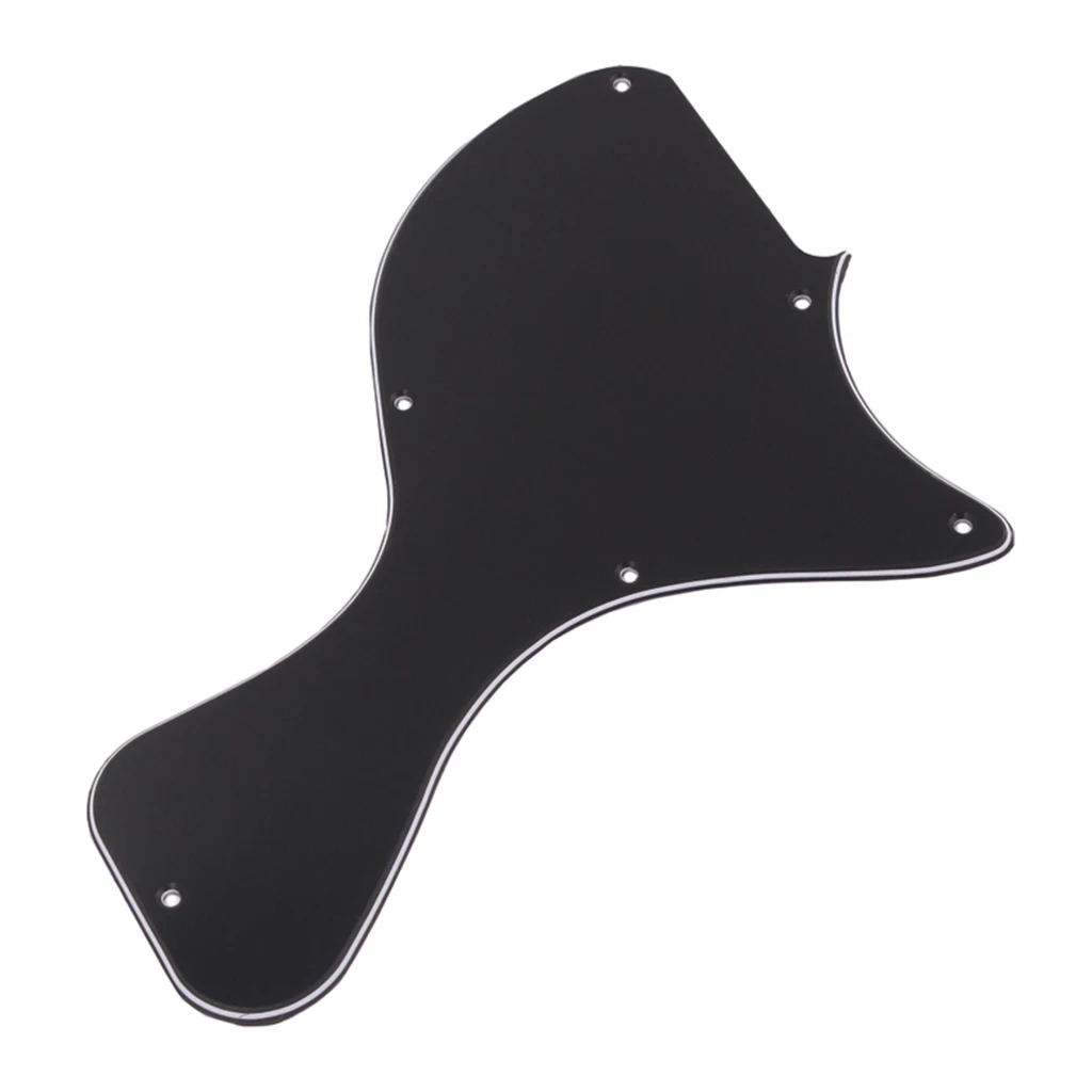 Tooyful 3Ply 6 Holes Guitar Pickguard Scratch Protector Plate for LP Gb Eiphone Electric Guitar
