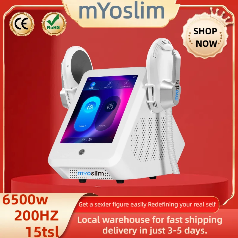 

Myoslim Body Slim Sculpt Muscle Stimulate Fat Removel 6500W Eletric Machine Hi-emt RF Weight Lose Portable Electromagnetic