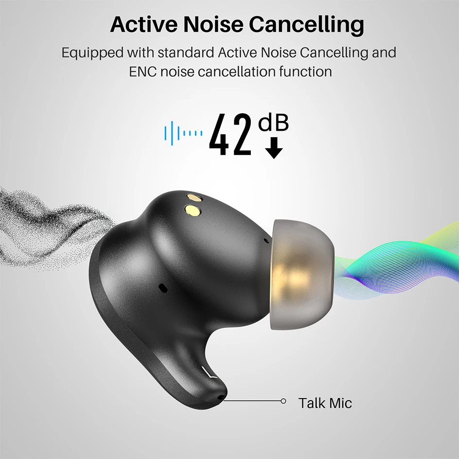 TOZO Golden X1 Wireless Earbuds Bluetooth Headphones Support Ldac Hd Audio-Decoding,Origx Hi-Res Audio Active Noise