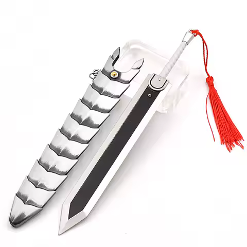 Game Anime Peripherals Berserk Guts Sword Weapons Model Bouncy Version All-metal Craft Toys Game Fans Collect Decorative Items