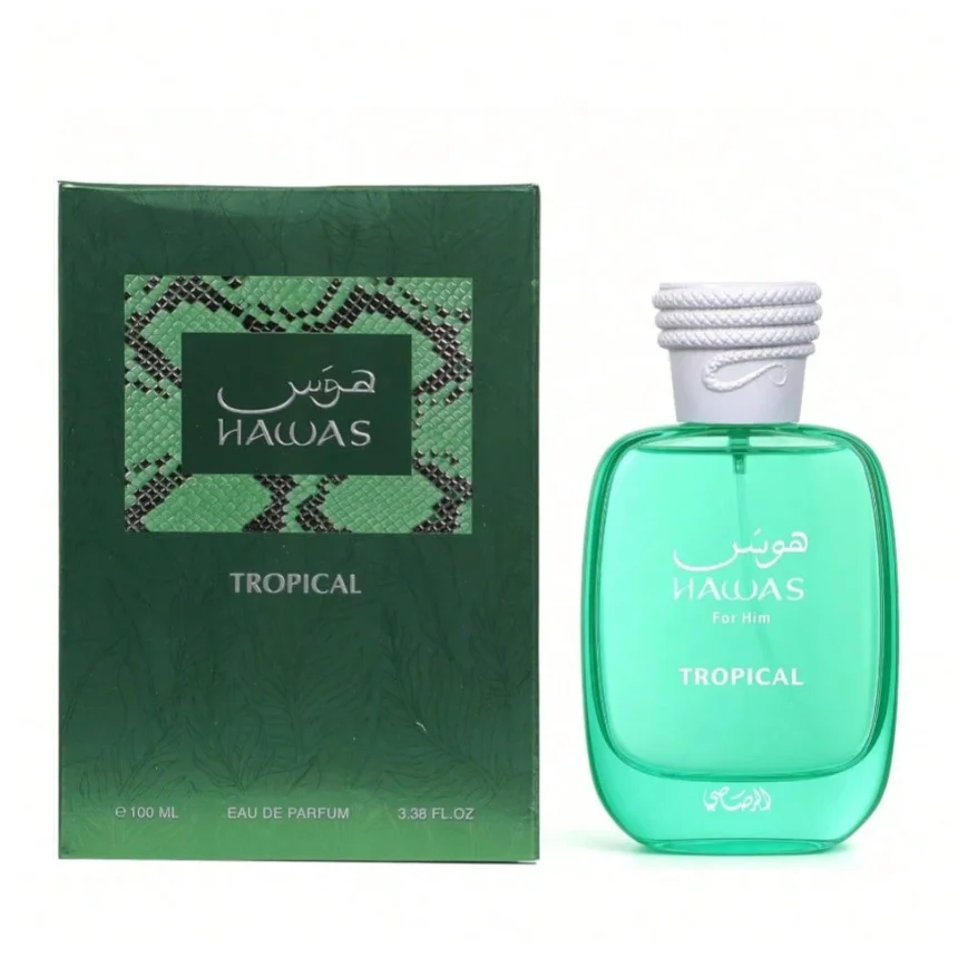 

Rasasi Hawas Tropical for Him Men's Eau de Parfum, Fresh Citrus & Tropical Fruity Fragrance for Summer