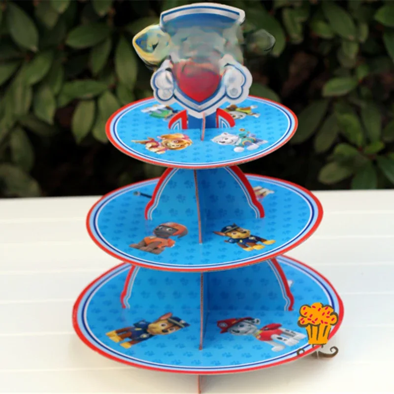 Paw Patrol Tortenständer Spin Master Dreistufiger Tortenständer Niedlicher Cartoon Anime Patrol
