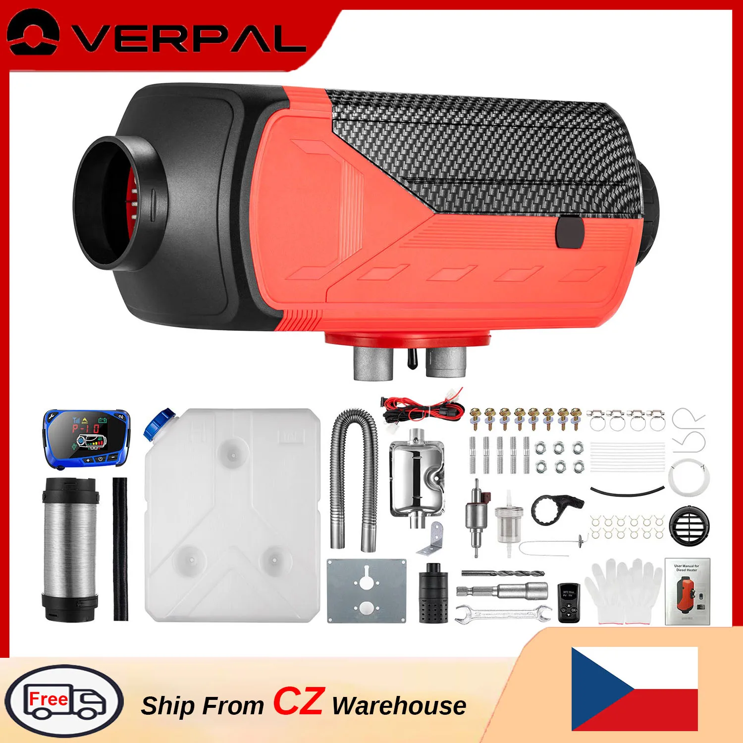 5000w Diesel Air Heater 12v 8kwdiesel Heater Lcd Diesel Parking Heater for Rv