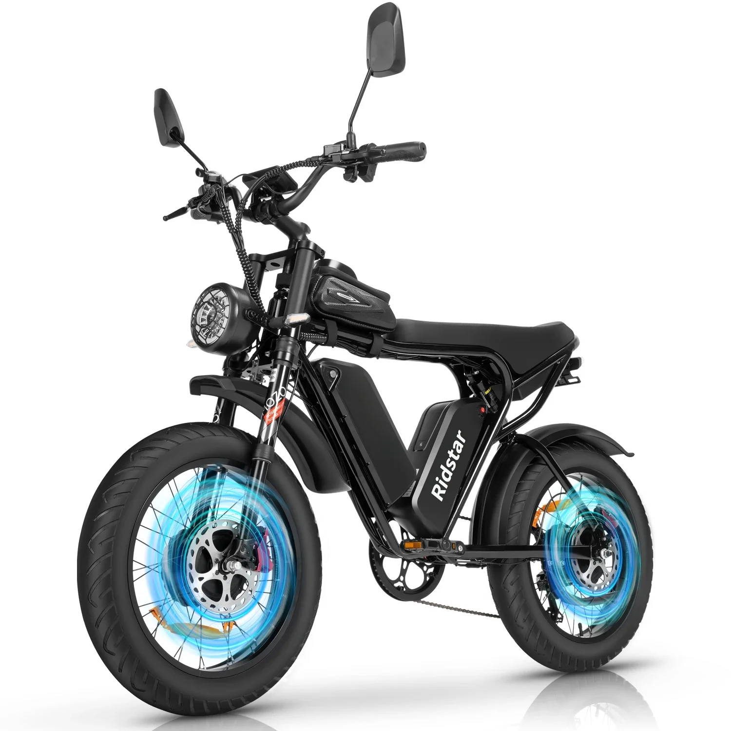 AliExpress Ridstar-Q20 Electric Bike for Adult, Waterproof, Powerful Dual Motor, 20*4.0 Fat Tire, Mountain Bicycle, 52V, 40AH