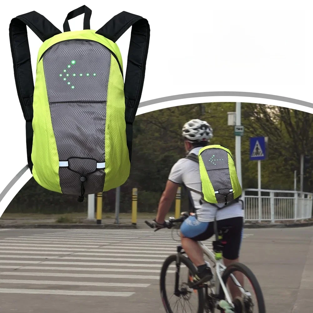 AliExpress APWIKOGER Bicycle Backpack with LED Safety Display Turn Signal Light Wireless Remote Control Outdoor Cycling Hiking Travel Bagpacks