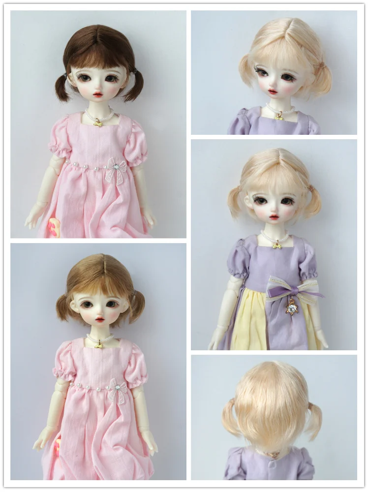 JD746 All Size Fashion BJD Mohair Wigs Suit For 1/12 1/8 1/6 1/3 Doll OB11 YOSD Blythe Hair Accessories