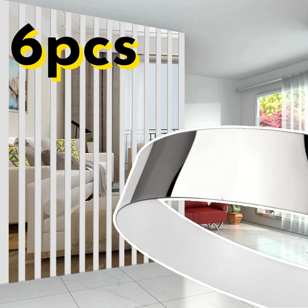 6pcs 1m/39.34in  Steel Trim Strips  Steel Metal Finishing Sheet Metal Gap Strip Filler Trim steel