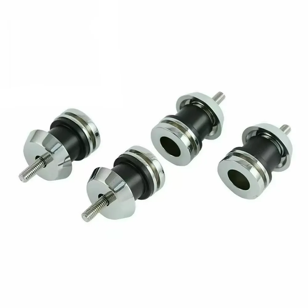 Motorcycle Chrome Quick Release Sissy Bar Saddlebag Mount Spools Fit For Indian Scout Bobber 2025