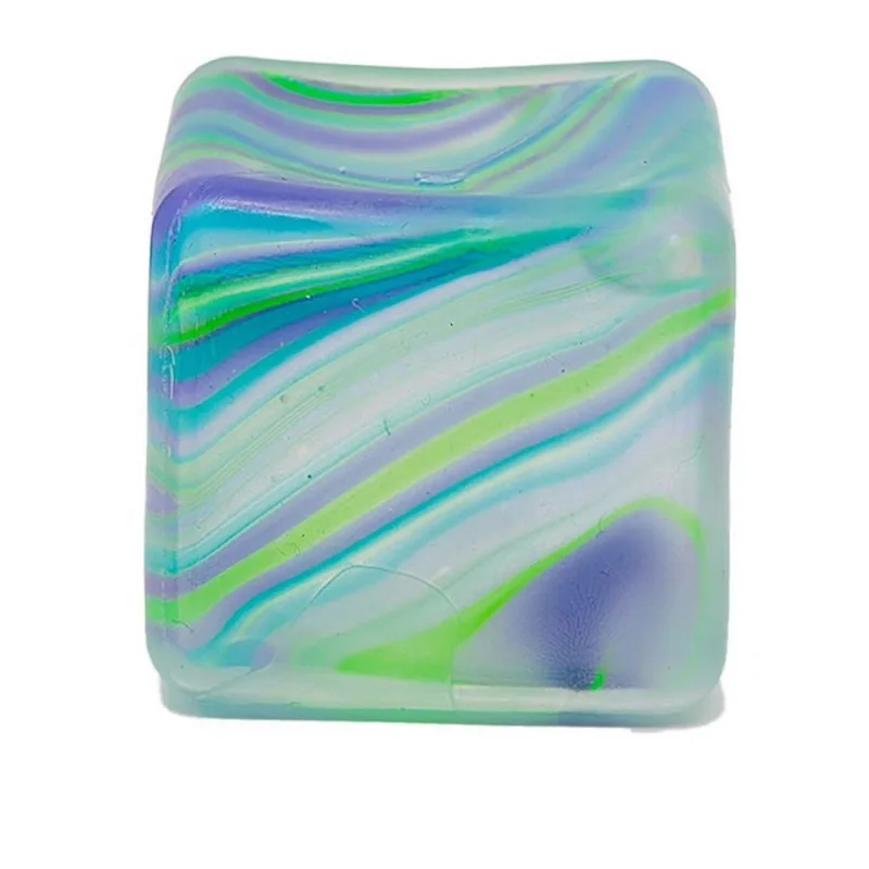 Malt açúcar estresse brinquedo mole padrão de mármore fluxo cubo de gelo sensorial fidget extensível espremer aliviar para crianças adultos ansiedade