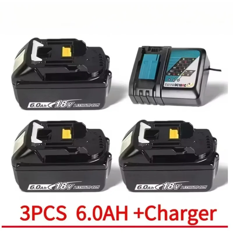 

Power Tool Dehydration Battery 18V 5Ah 6Ah Rechargeable Cordless Drill Power Tool Lithium Ion Battery BL1860 Original for Makita
