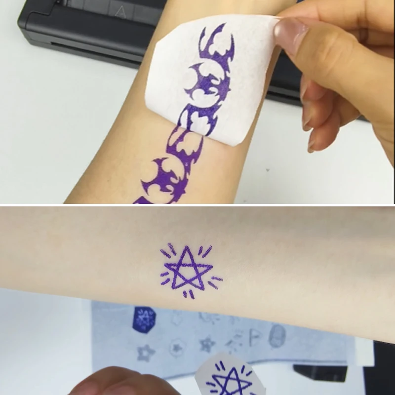 ورق نقل الوشم من KAYSION ورق استنسل A4، استنسل نقل مكون من 4 طبقات، لوازم، متوافق مع ITP05/M08F/P90/MHT-P8009 #5