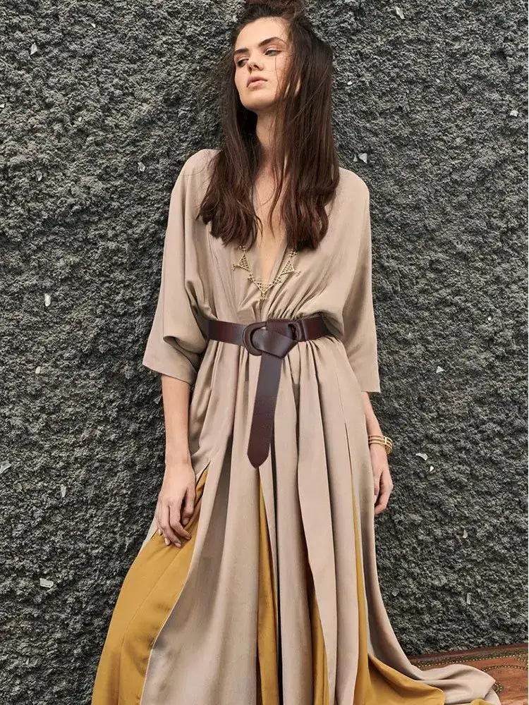 Neue Mode frauen Gürtel Aus Echtem Leder Geknotet Gürtel Damen Kleider Mantel Taille Strap Einfarbig Vintage Gürtel ﻿ – Detail 2