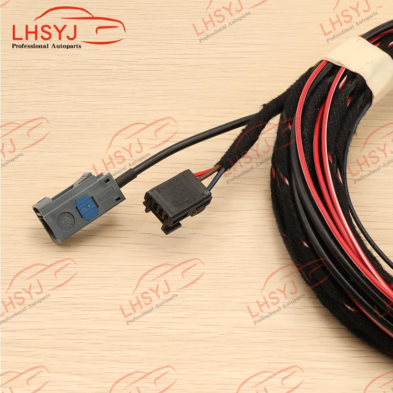 Extended 3pins Flip Emblem Rear View Camera Reversing Camera Cable Harness 5GG 827 469 For VW Golf 7 2015-18 MK7 PASSAT B8 POLO