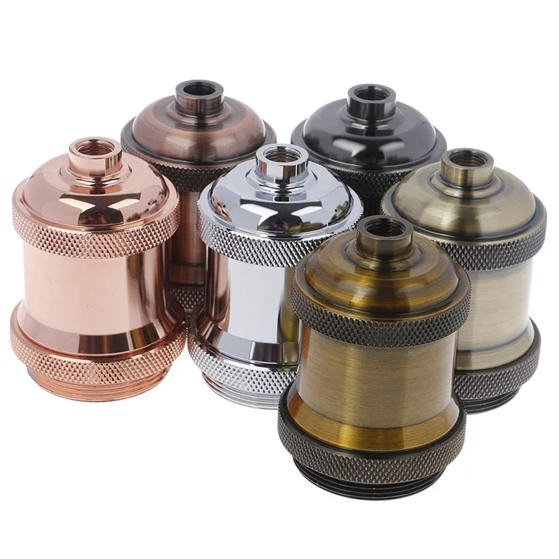 Support de lampe Edison E27 E26, base d'ampoule à vis, douille de lumière en aluminium, raccords industriels rétro, support de lampe, luminaire suspendu