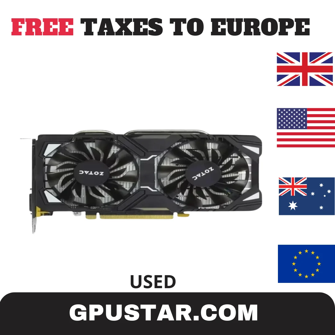 2024 бывшая в употреблении игровая графическая карта ZOTAC GTX 1060 3 Гб 5 Гб 6 ГБ GTX1060 GDDR5 192 бит видеокарты GPU