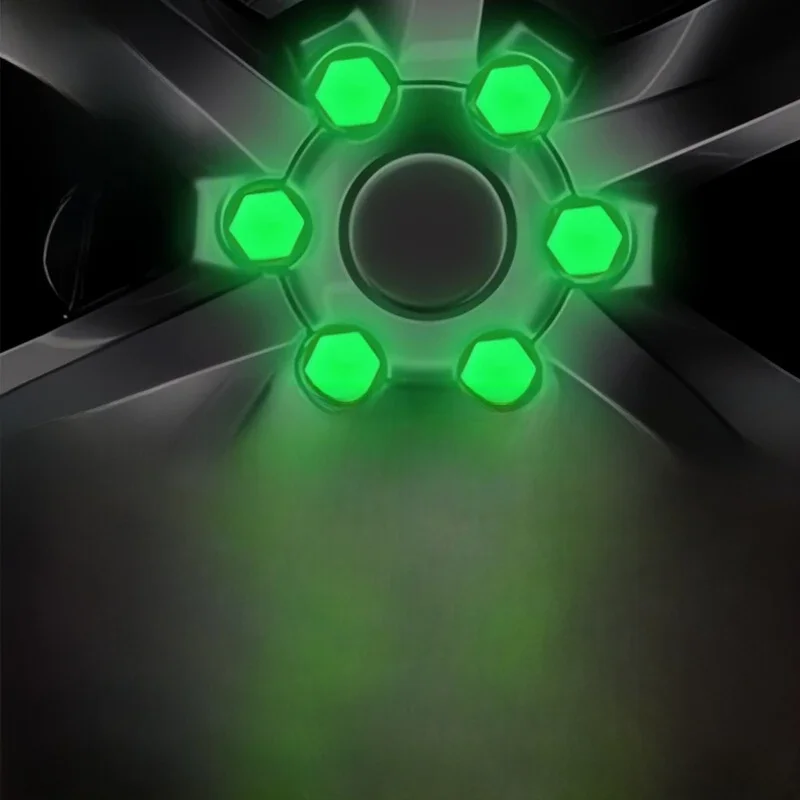 20 pièces 17/19/21MM écrous de roue de voiture lumineux bouchons à vis Silicone Anti-Collision protection roue pneu pneu vis antirouille écrou bouchons