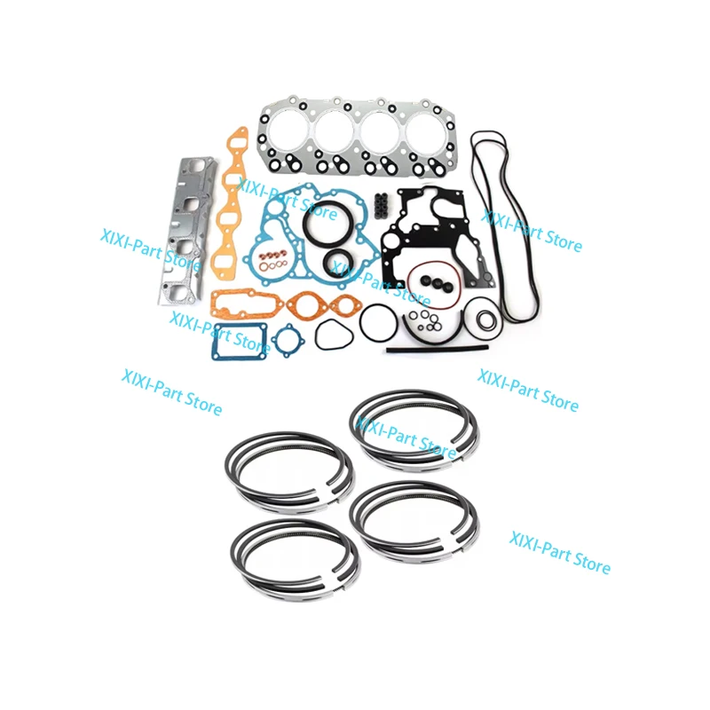 

D201 Full Gasket Kit Set+Piston Ring 4-Cylinder 88*2+2+2 For ISUZU Engine Cylinder Head Gasket Overhaul Rebuild Kit 88*2+2+2+4mm