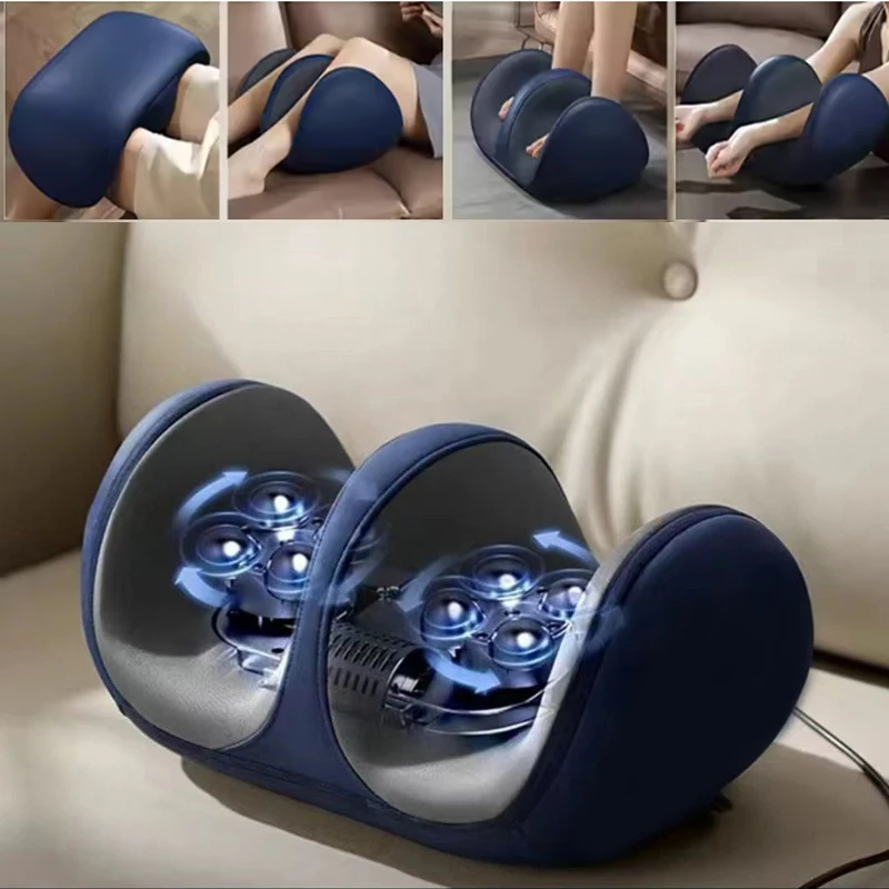 3-in-1 Fuß- und Beinmassagegerät mit Vibration und Knetfunktion zur Blutflussstimulation und Schmerzlinderung, Komfortables Fußmassagegerät