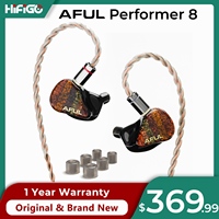 AFUL Performer 8/Performer8 Hybrid Drivers Wired Earphones 1DD+ 7BA in-Ear Monitors HiFi Stage Studio Audiophile Headphones IEMs