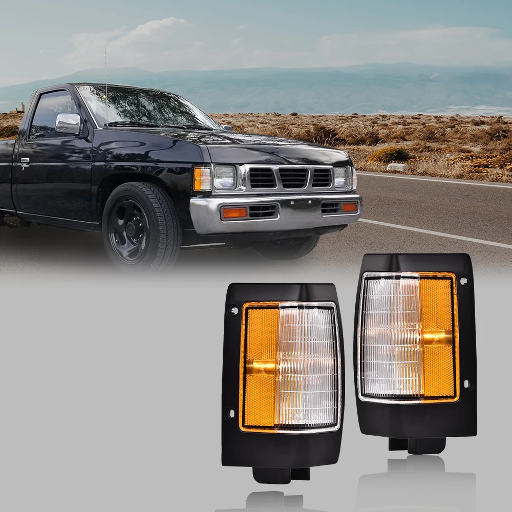 

New Parking Corner Side Marker Signal Light Lamp Pair Fit for 90-97 D21 Pickup Waterproof Snowproof Dustproof Car Accessories