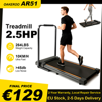 OAKEROO AR51 Treadmill 2in1 for Home 2.5HP Walking Pad Max Speed 1-10km/h Low noise  264LBS LED Display Running Jogging Machine