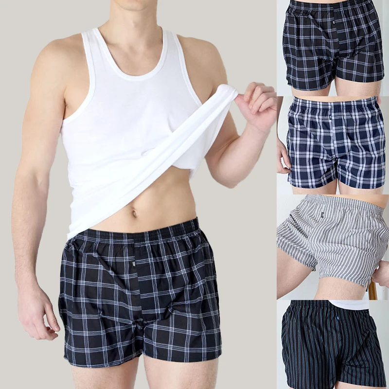 TRY Men's Wrinkle Care Free Trunk Briefs with Side Slits - 5 Pack, U-Shaped Pouch