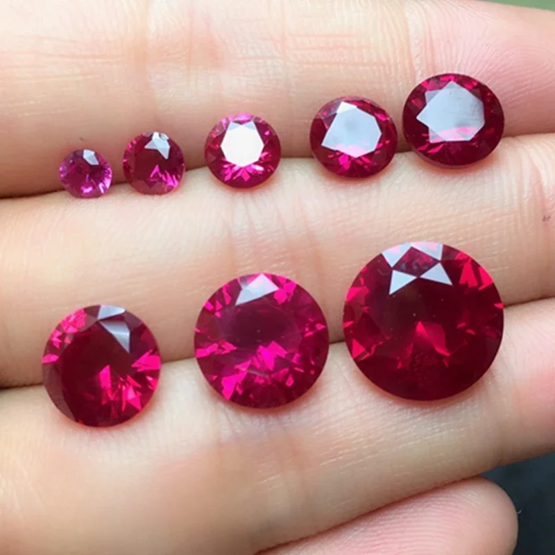AAAA + Große Rote Rubin Runde Cut VVS Edelstein 12,0mm 10,50 ct Natürliche Abgebaut Sri-Lanka Granat