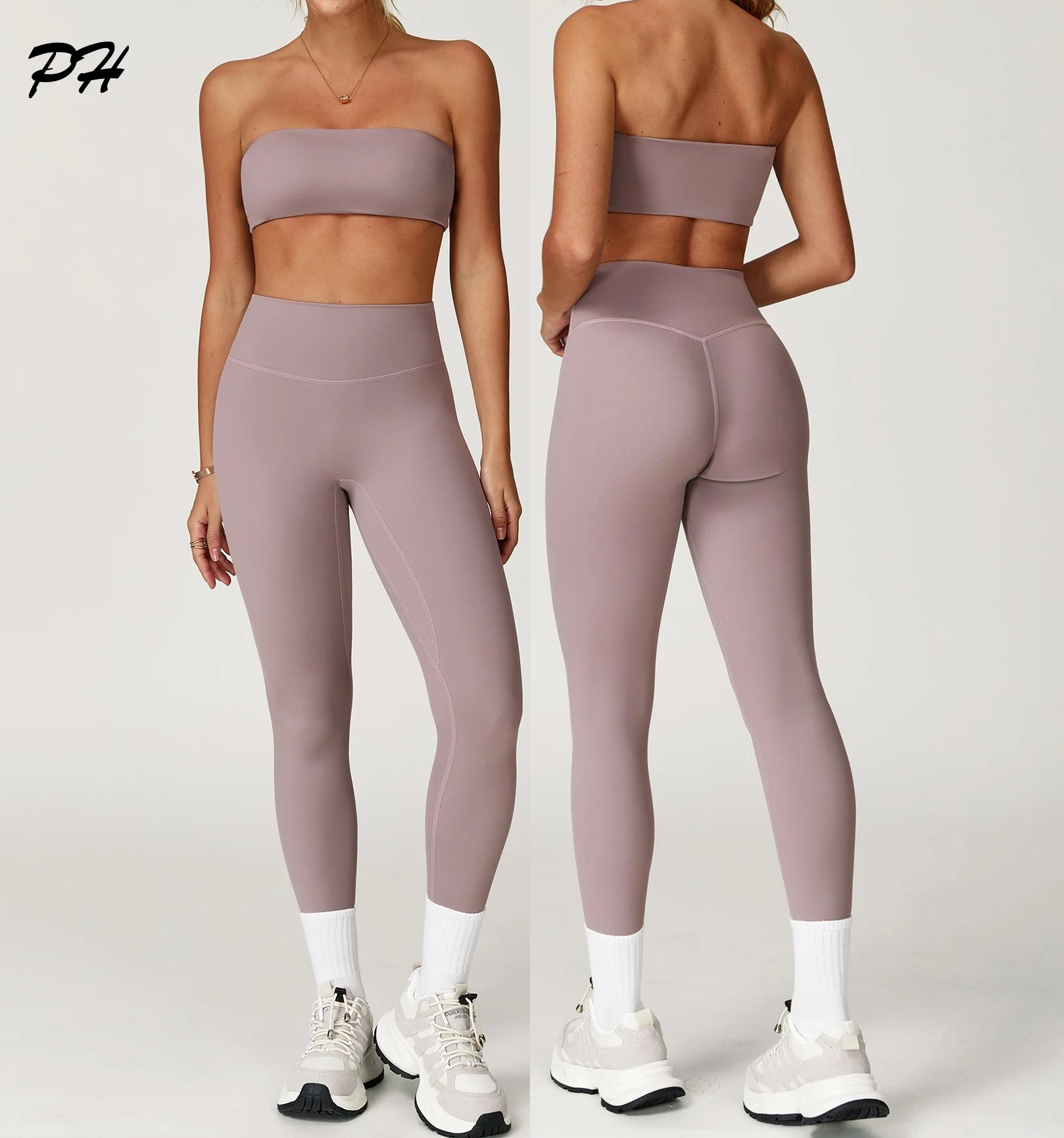 

Sexy Yoga Set Tracksuits 2PCS Sportswear Workout Clothes Athletic Wear Gym Legging Fitness Bra Top Sports Suits Women Tracksuit