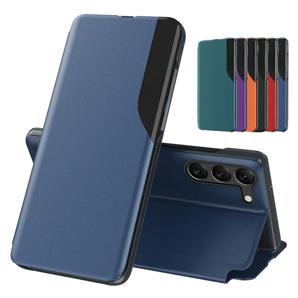 Étui de téléphone intelligent à rabat pour Samsung Galaxy S26 S25 S24 Ultra S23 FE Plus + Housse de protection anti-chute avec support de livre Coque Funda Capa