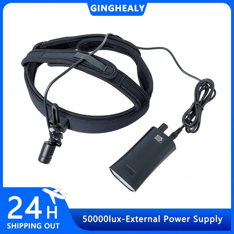 

Налобный светодиодный фонарь Ginghealy 3W/5W с регулируемой яркостью, сфокусированным светом и увеличительным стеклом, 6 часов автономной работы